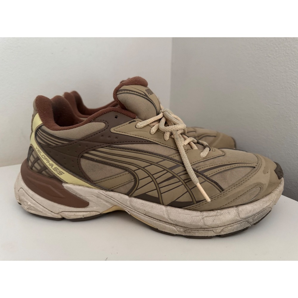 Puma Velophasis Bionic Tan Brown Gorpcore Lifestyle Sneakers 395909-01 Mens 13
